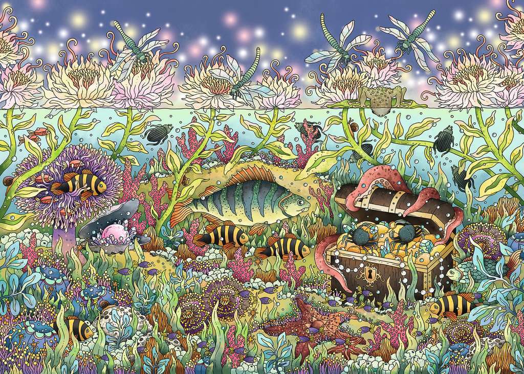 Ravensburger: Underwater Kingdom at Dusk (1000pc Jigsaw) Board Game