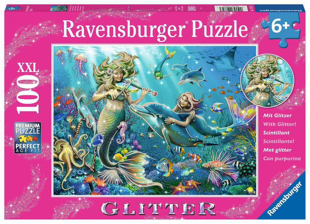 Ravensburger: Underwater Beauties, Glitter (100pc Jigsaw) Board Game