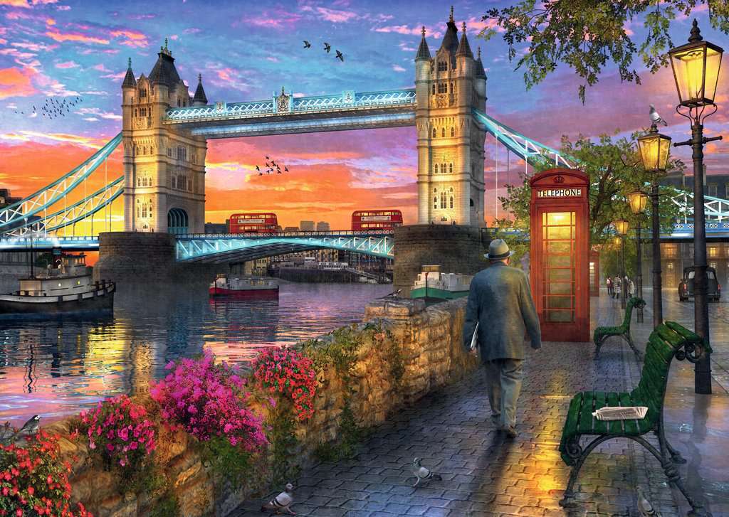 Ravensburger: Tower Bridge at Sunset (1000pc Jigsaw) Board Game