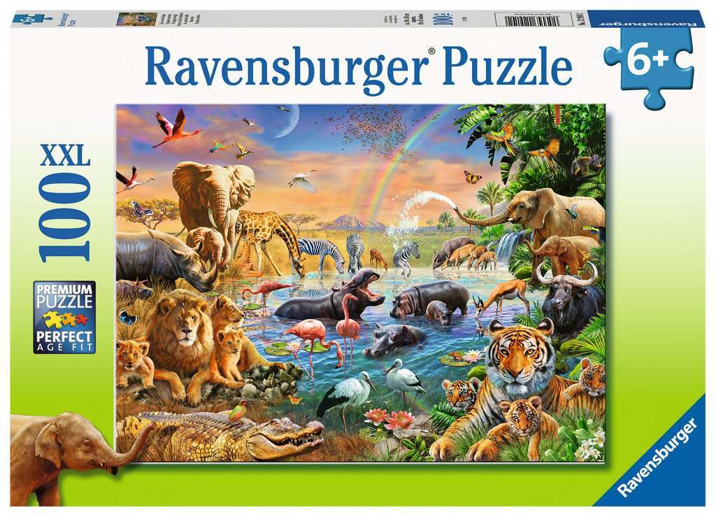 Ravensburger: Savannah Jungle Waterhole (100pc Jigsaw) Board Game