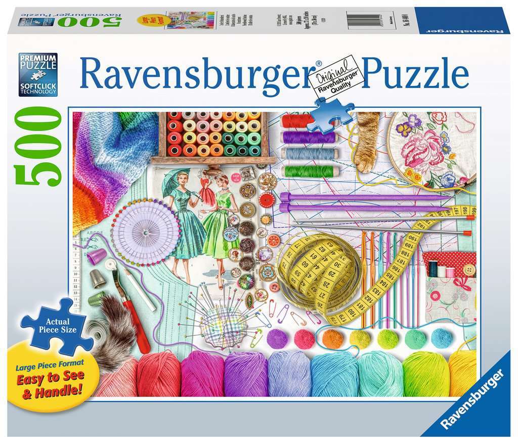 Ravensburger: Needlework Station (500pc Jigsaw) Board Game
