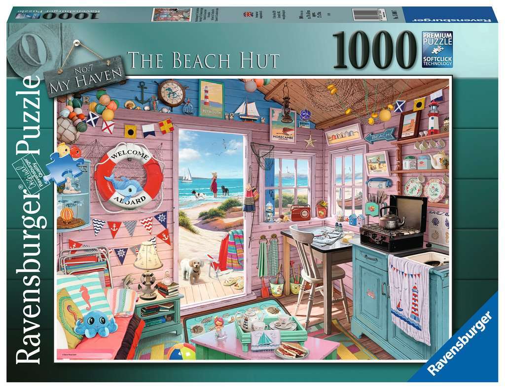 Ravensburger: My Haven #7 - The Beach Hut (1000pc Jigsaw) Board Game