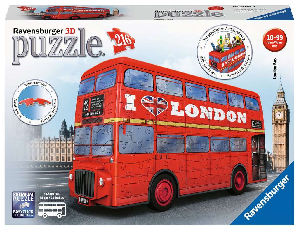 Ravensburger: 3D Puzzle - London Bus (216pc Jigsaw) Board Game