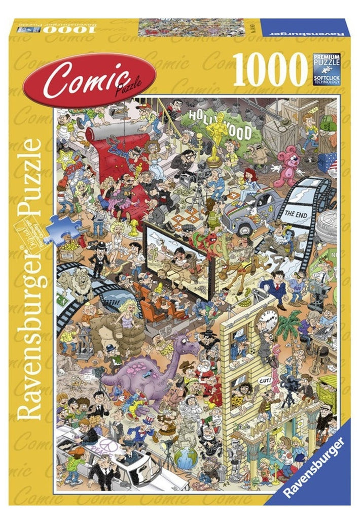 Ravensburger: Comic Puzzle - Hollywood (1000pc) Board Game