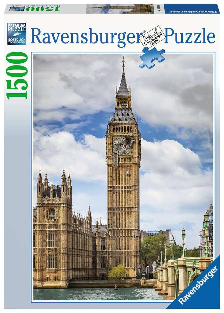 Ravensburger: Funny Cat on Big Ben (1500pc Jigsaw) Board Game