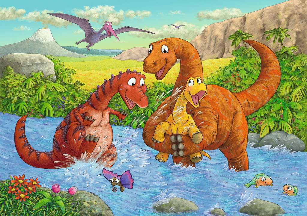 Ravensburger: Dinosaurs at Play (2x24pc Jigsaws) Board Game