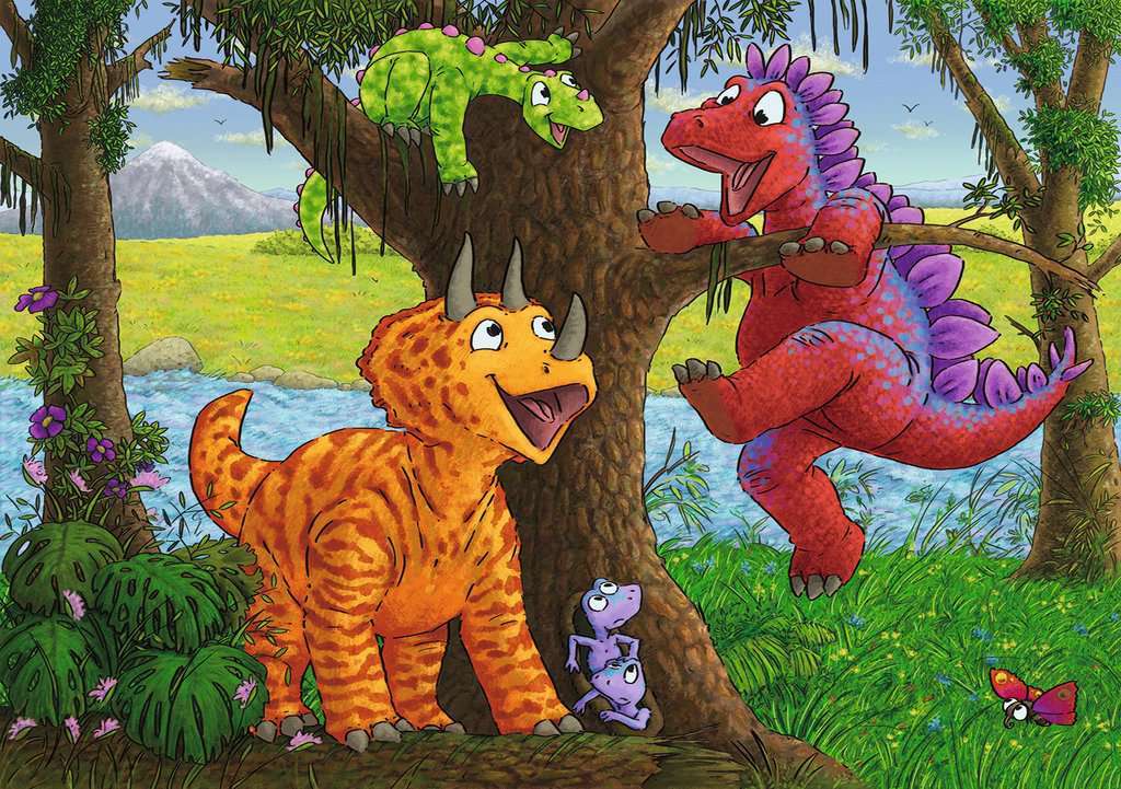 Ravensburger: Dinosaurs at Play (2x24pc Jigsaws) Board Game