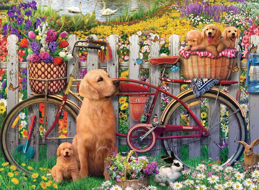 Ravensburger: Cute Dogs in the Garden (500pc Jigsaw) Board Game