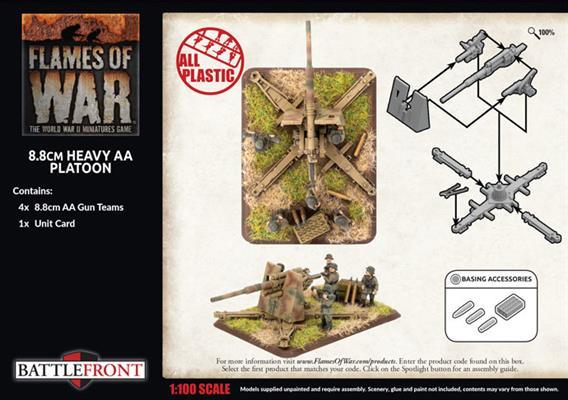 Flames of War: Heavy AA Platoon (x4 Plastic)