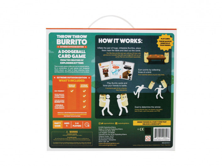 Throw Throw Burrito - Extreme Outdoor Edition Board Game