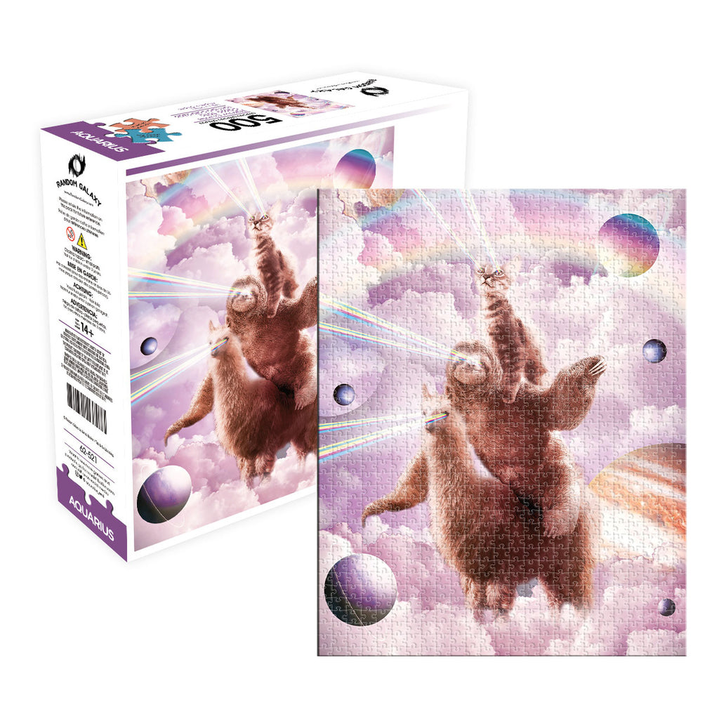 Laser Eyes Cat Sloth Llama (500pc Jigsaw) Board Game