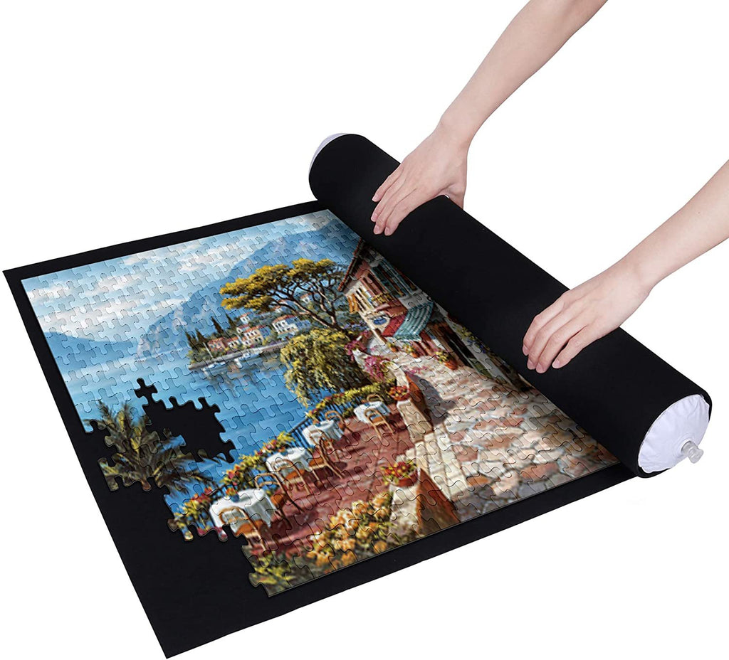 Puzzle Mat Roll for 500-1500 Pieces - Black Board Game