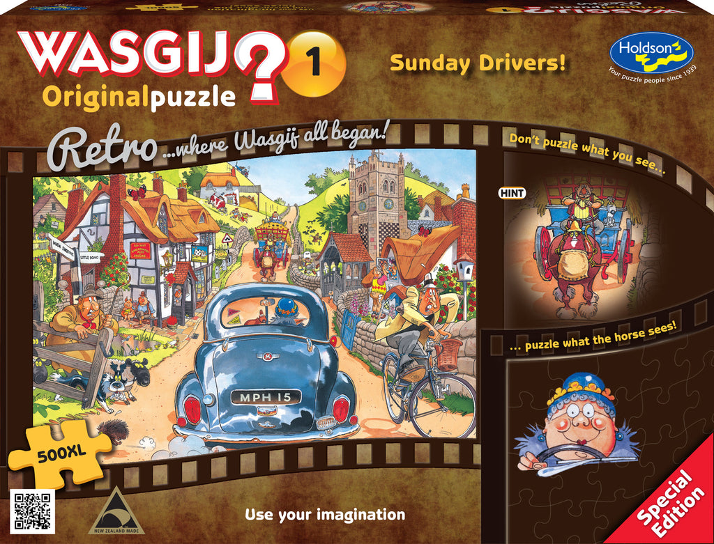Retro Wasgij? Original #1: Sunday Drivers! (500pc Jigsaw) Board Game