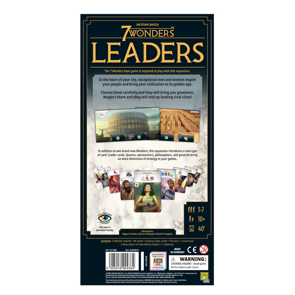 7 Wonders (2nd Edition): Leaders (Board Game Expansion)