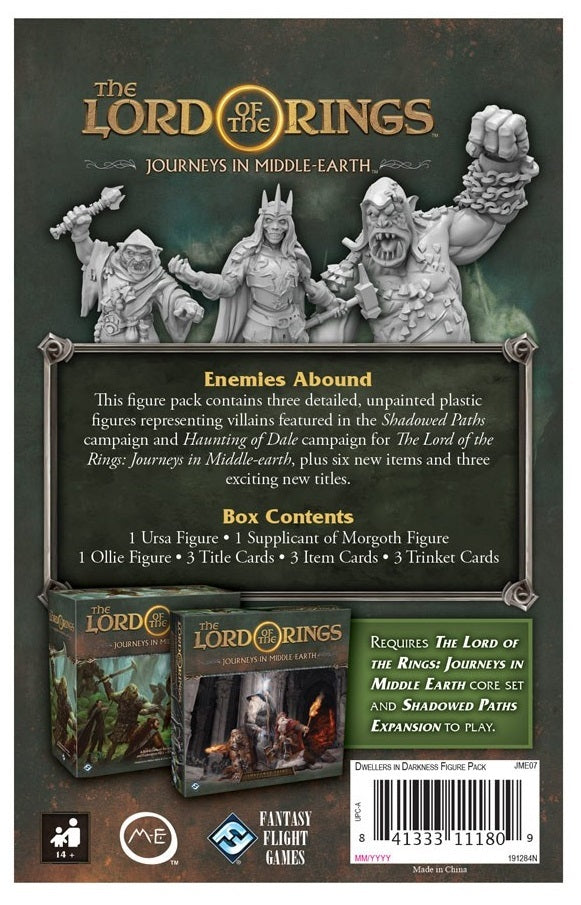 The Lord of the Rings: Journeys in Middle Earth - Dwellers in Darkness (Board Game Expansion)
