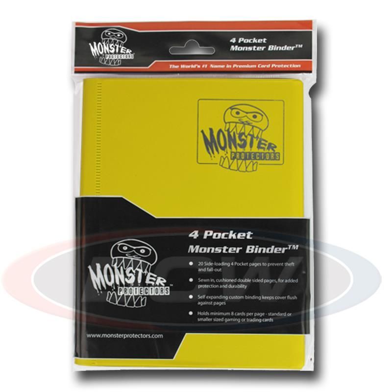 MONSTER: 4-Pocket Folder - Matte Yellow
