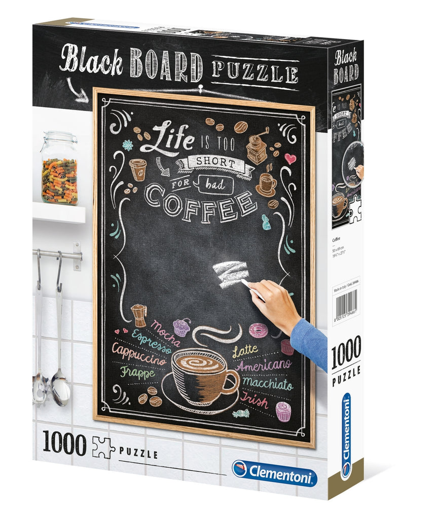 Clementoni: Blackboard Puzzle: Coffee (1000pc)