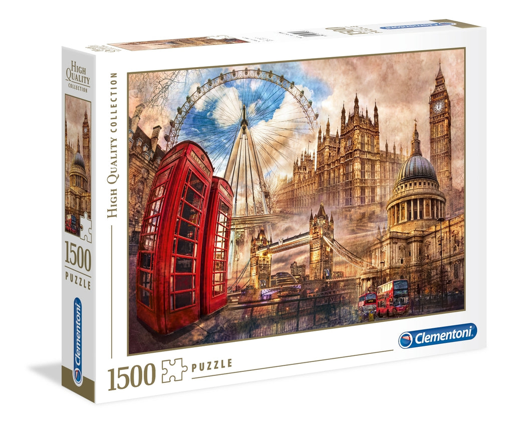 Clementoni: Vintage London (1500pc Jigsaw) Board Game