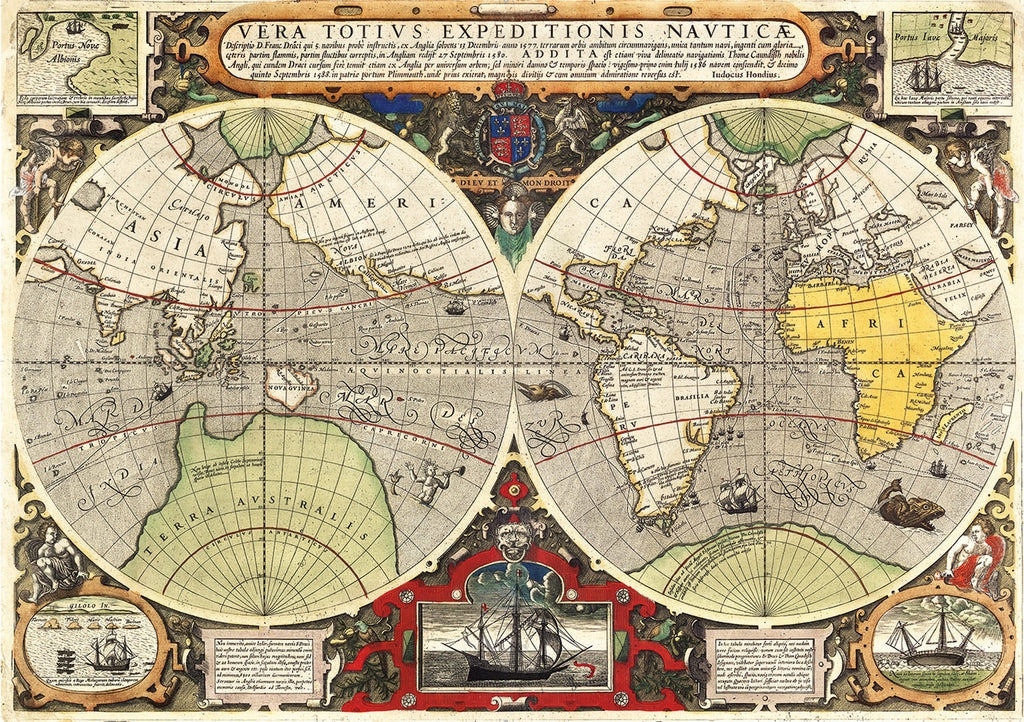 Clementoni: Antique Nautical Map (6000pc Jigsaw) Board Game