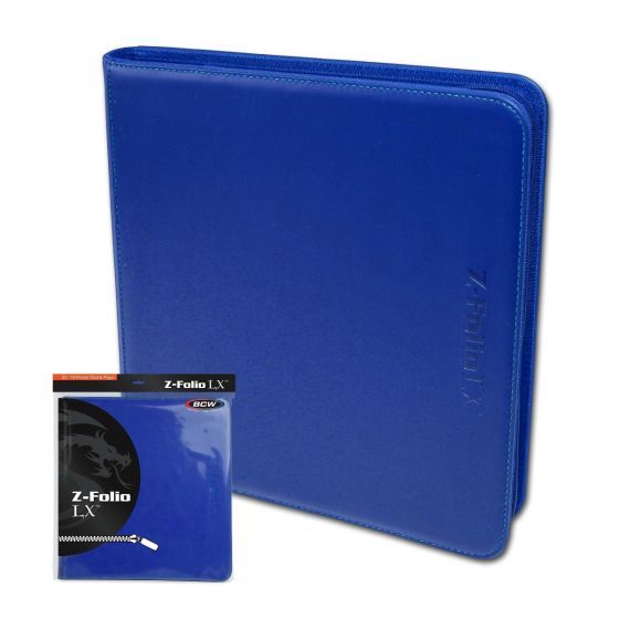 BCW: Zipper Folio 12-Pocket LX - Blue