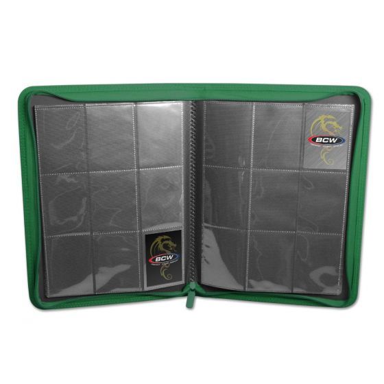 BCW: Zipper Folio 9-Pocket LX - Green