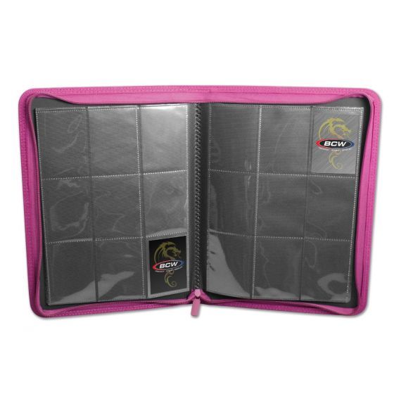 BCW: Zipper Folio 9-Pocket LX - Pink