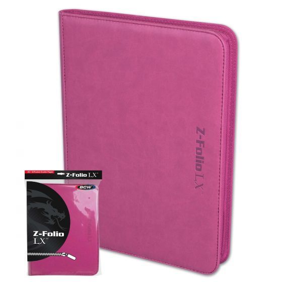 BCW: Zipper Folio 9-Pocket LX - Pink