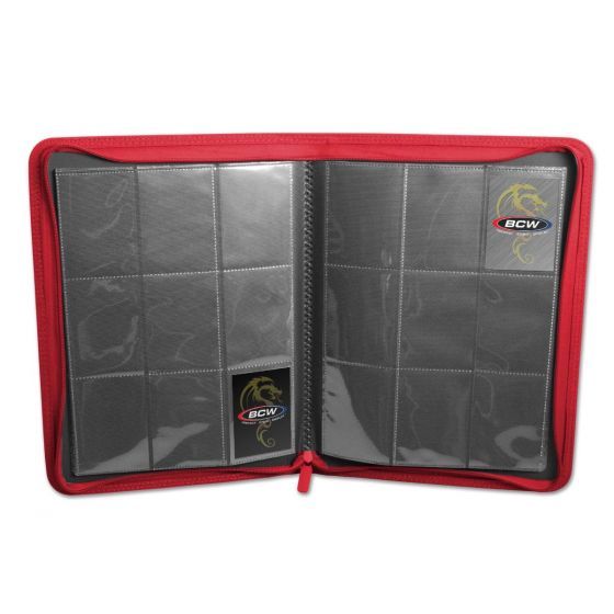 BCW: Zipper Folio 9-Pocket LX - Red