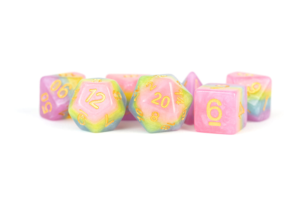 MDG: Resin Polyhedral Dice Set - Pastel Fairy