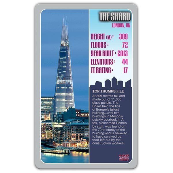 Top Trumps: Skyscrapers Board Game