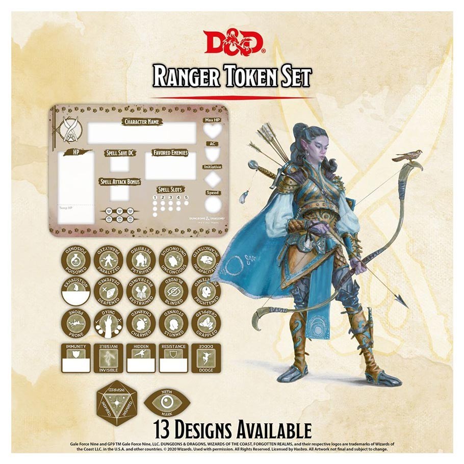 Dungeons & Dragons: Character Tokens - Ranger Token Set