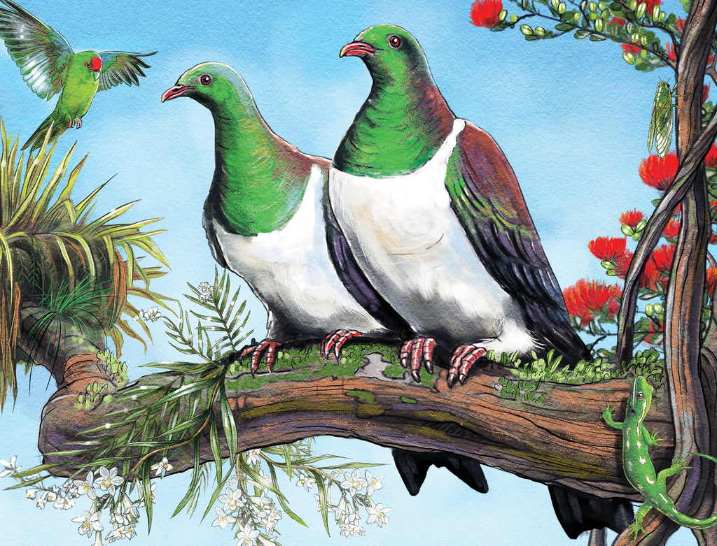 Treasures of Aotearoa: Pohutukawa & Kereru (300pc Jigsaw) Board Game