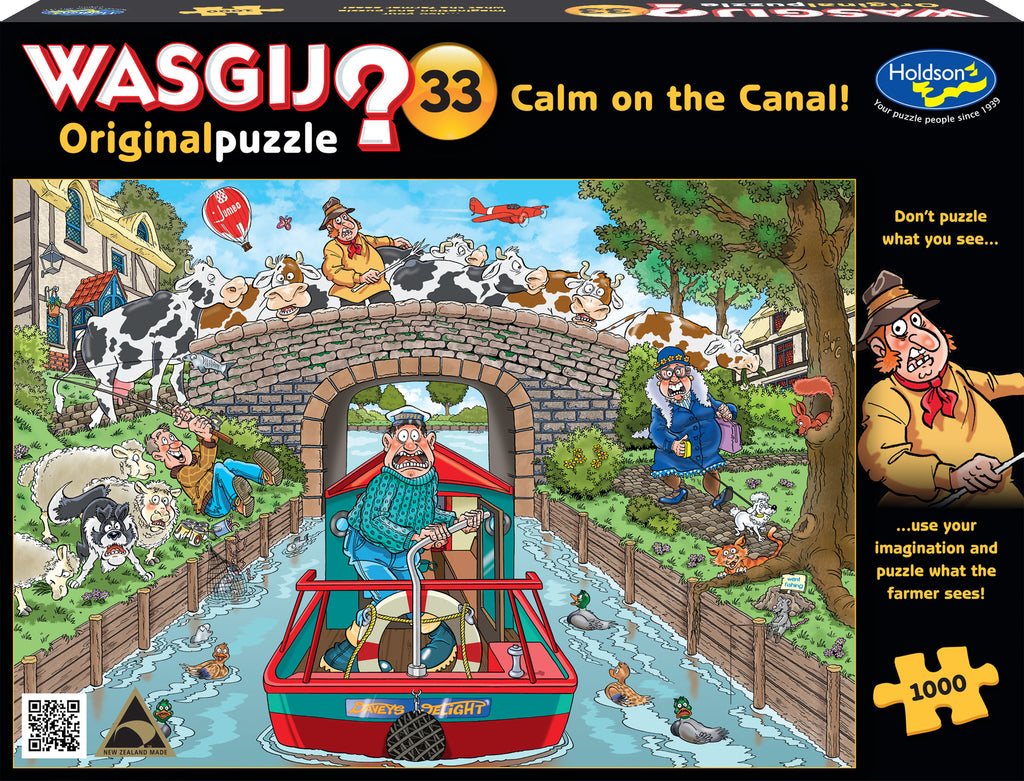 Wasgij? Original #33: Calm on the Canal! (1000pc Jigsaw) Board Game