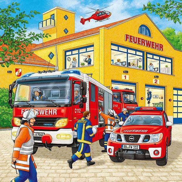 Ravensburger: Fire Brigade Run (3x49pc Jigsaws) Board Game