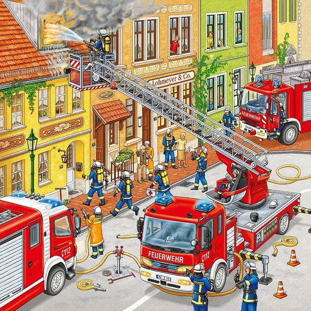 Ravensburger: Fire Brigade Run (3x49pc Jigsaws) Board Game