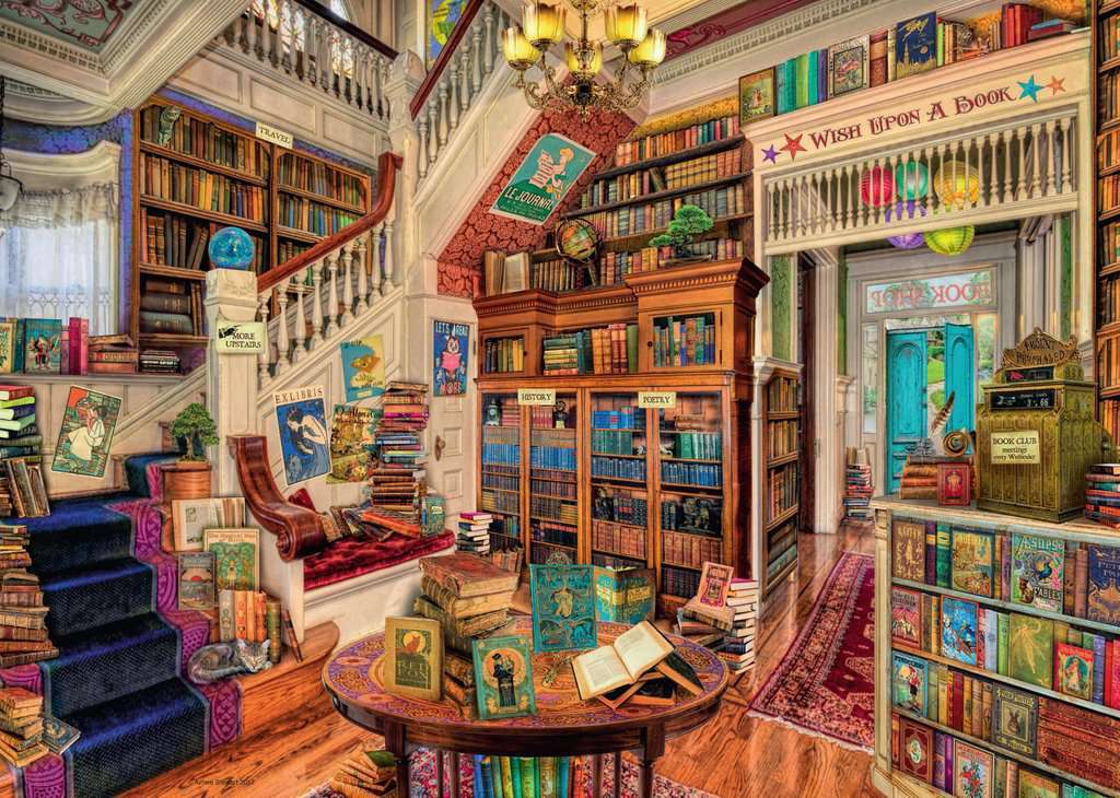 Ravensburger: The Fantasy Bookshop (1000pc Jigsaw) Board Game