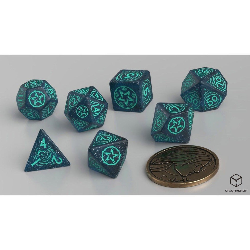 Q Workshop: The Witcher Dice Set Yennefer - Sorceress Supreme Dice Set with coin