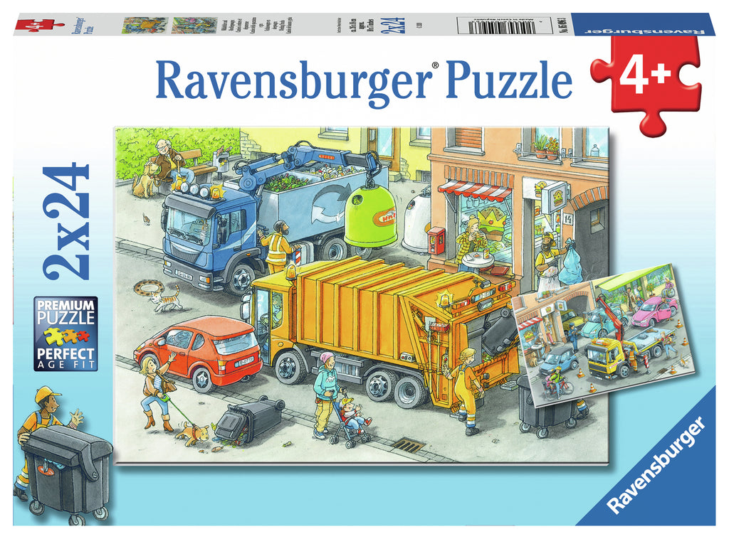 Ravensburger: Working Trucks (2x24pc Jigsaws) Board Game