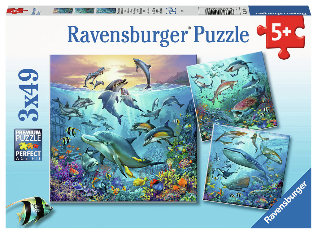 Ravensburger: Ocean Life (3x49pc Jigsaws) Board Game