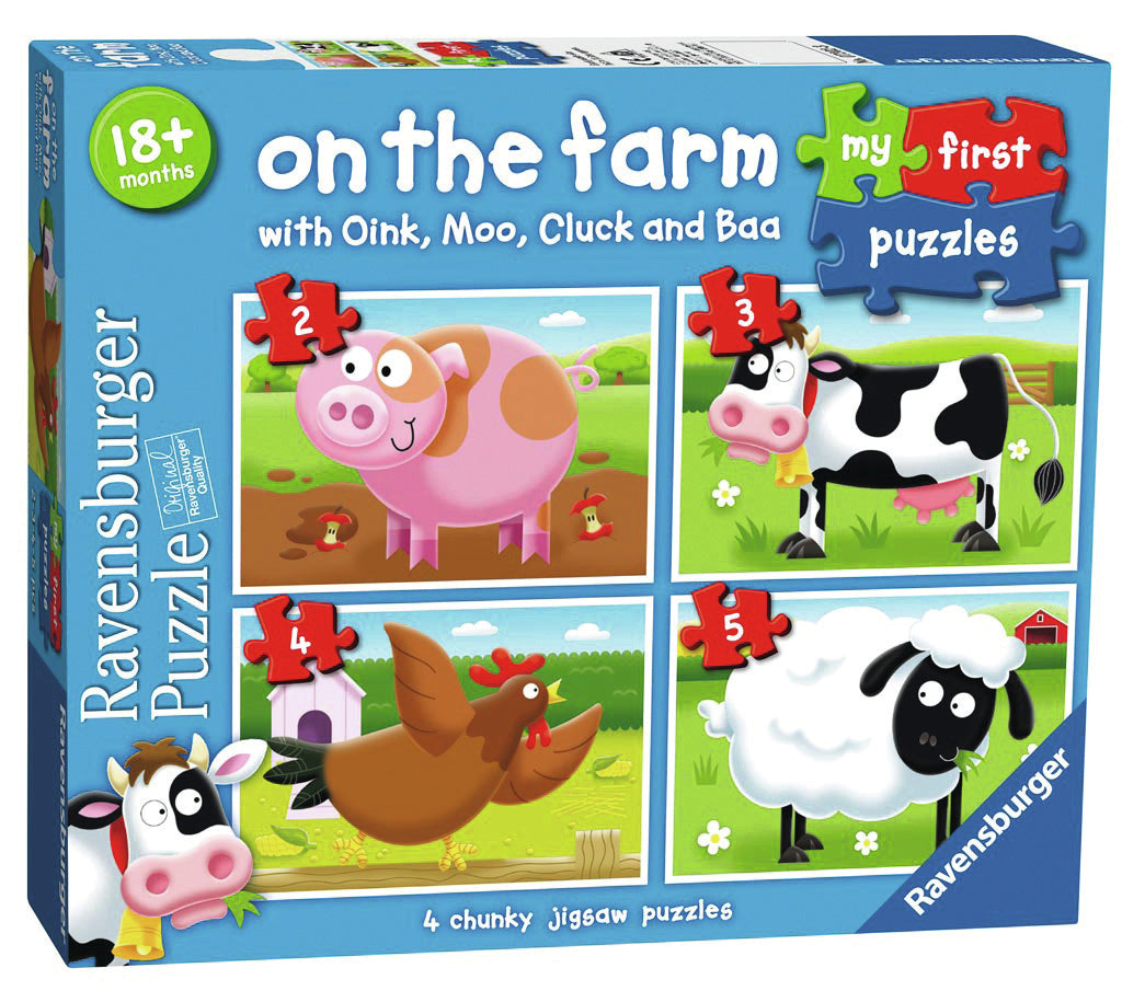 Ravensburger: My First Puzzle - On the Farm with Oink, Moo, Cluck and Baa Board Game