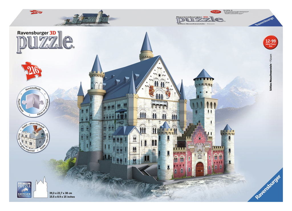 3D Puzzle: Neuschwanstein Castle (216pc) Board Game