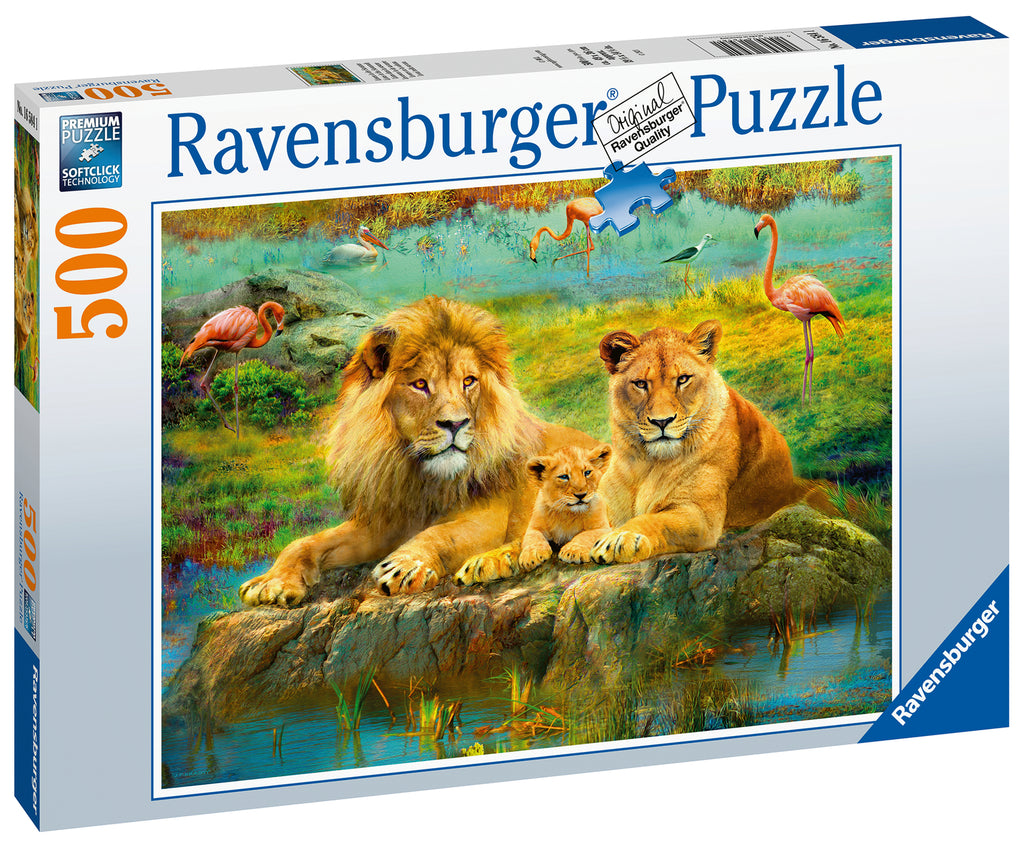 Ravensburger: Lions in the Savannah (500pc Jigsaw) Board Game