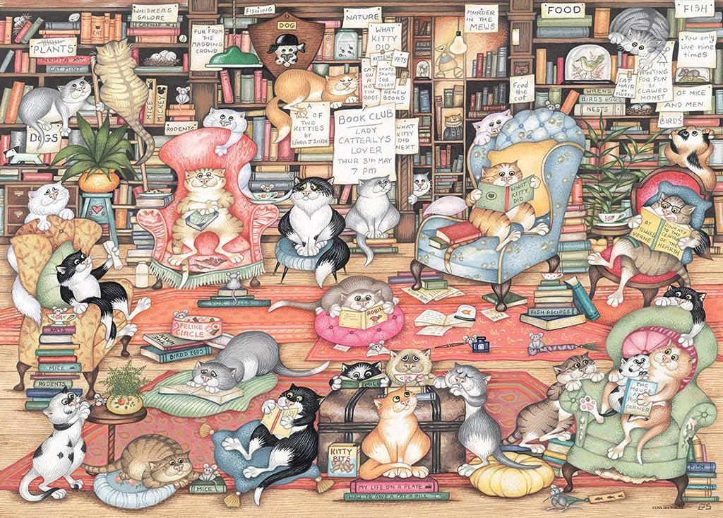 Ravensburger: Crazy Cats - Bingley's Bookclub (1000pc Jigsaw) Board Game