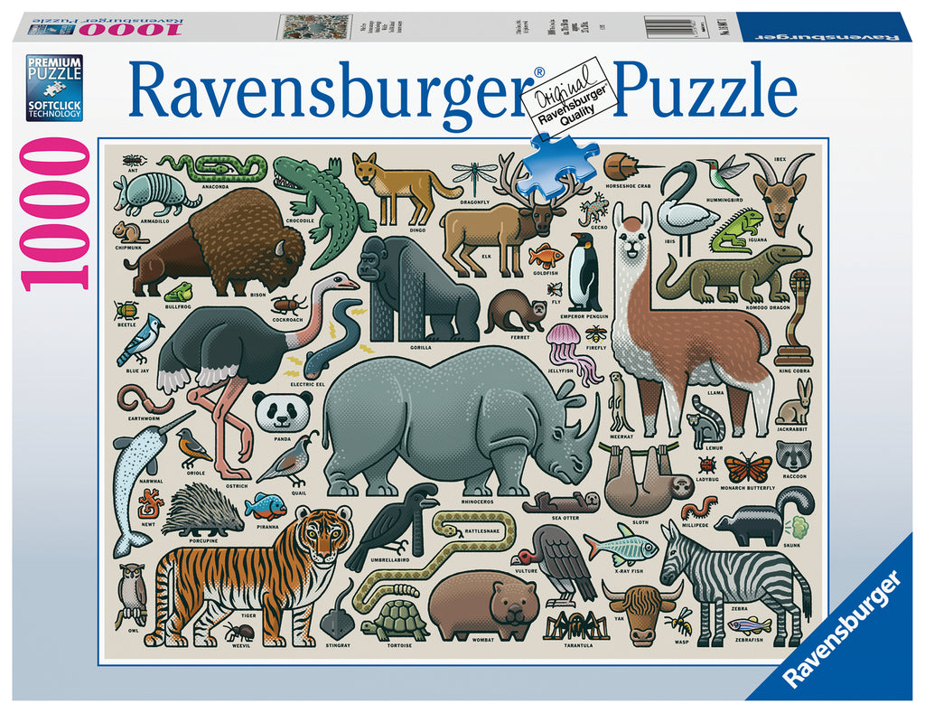Ravensburger: You Wild Animal (1000pc Jigsaw) Board Game