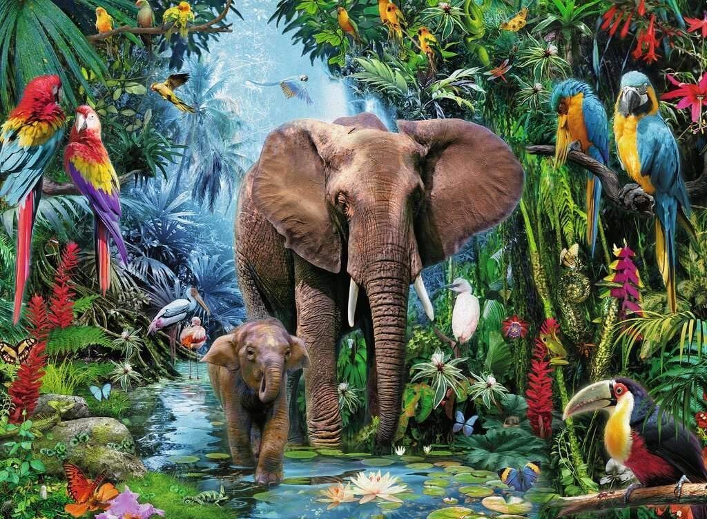 Ravensburger: Elephants at the Oasis (150pc Jigsaw) Board Game