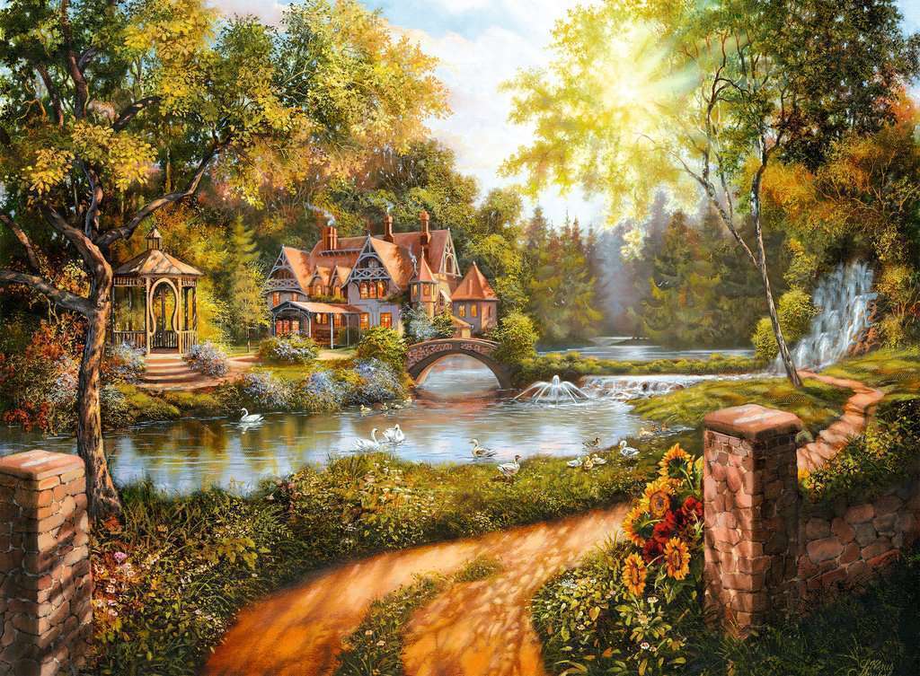 Ravensburger: Cottage by the River (500pc Jigsaw) Board Game