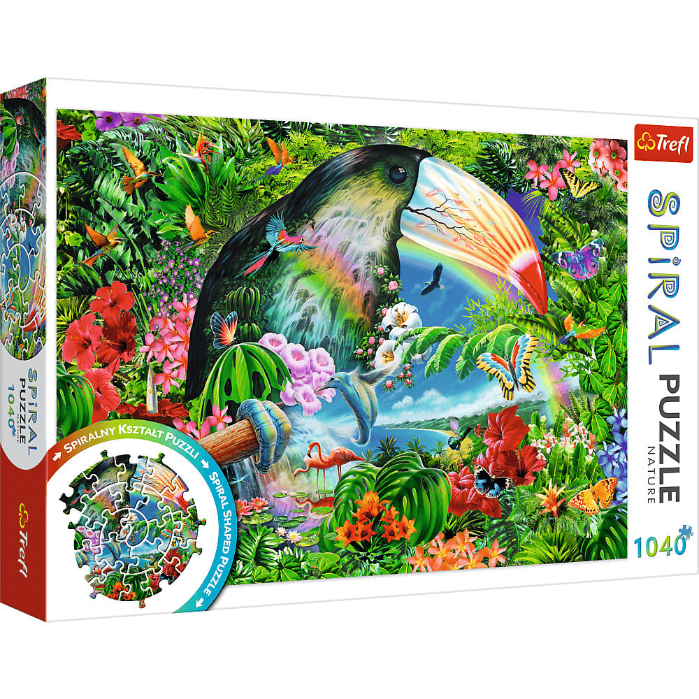 Trifl: Tropical Animals - Spiral Puzzle (1040pc Jigsaw) Board Game