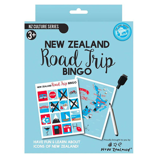 New Zealand Road Trip Bingo Board Game