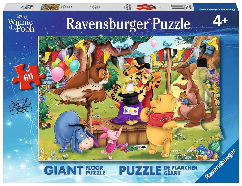 Ravensburger: Giant Floor Puzzle - Winnie the Pooh & the Magic Show (60pc Jigsaw) Board Game