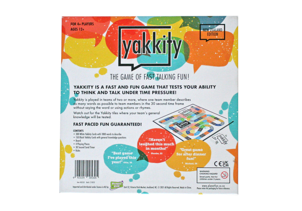 Yakkity: New Zealand Edition Board Game